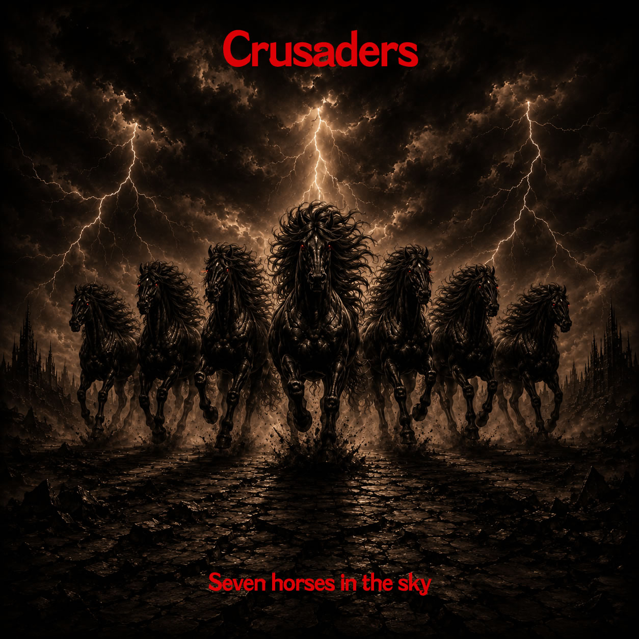 Seven horses in the sky